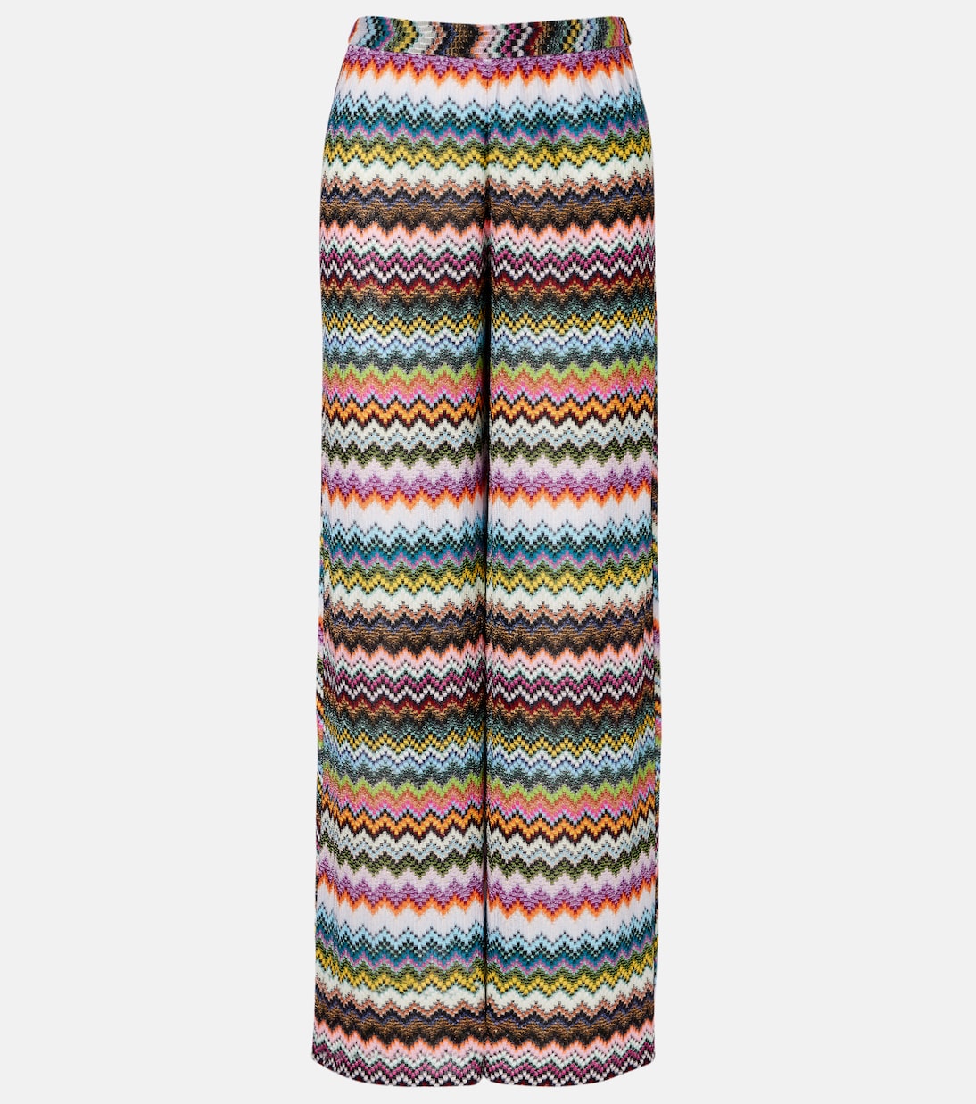 Zig Zag lamé palazzo pants | Missoni