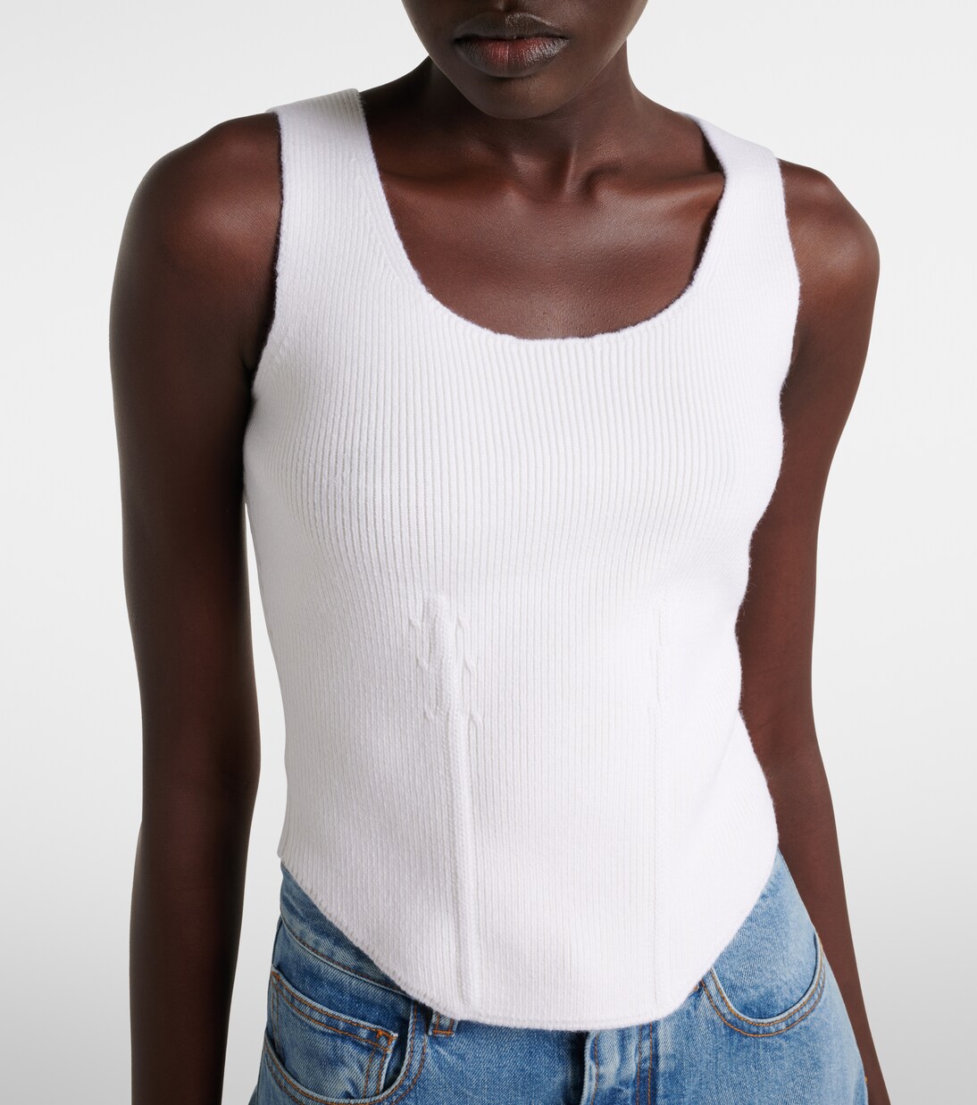 Bustier-Top aus einem Wollgemisch | Alaïa