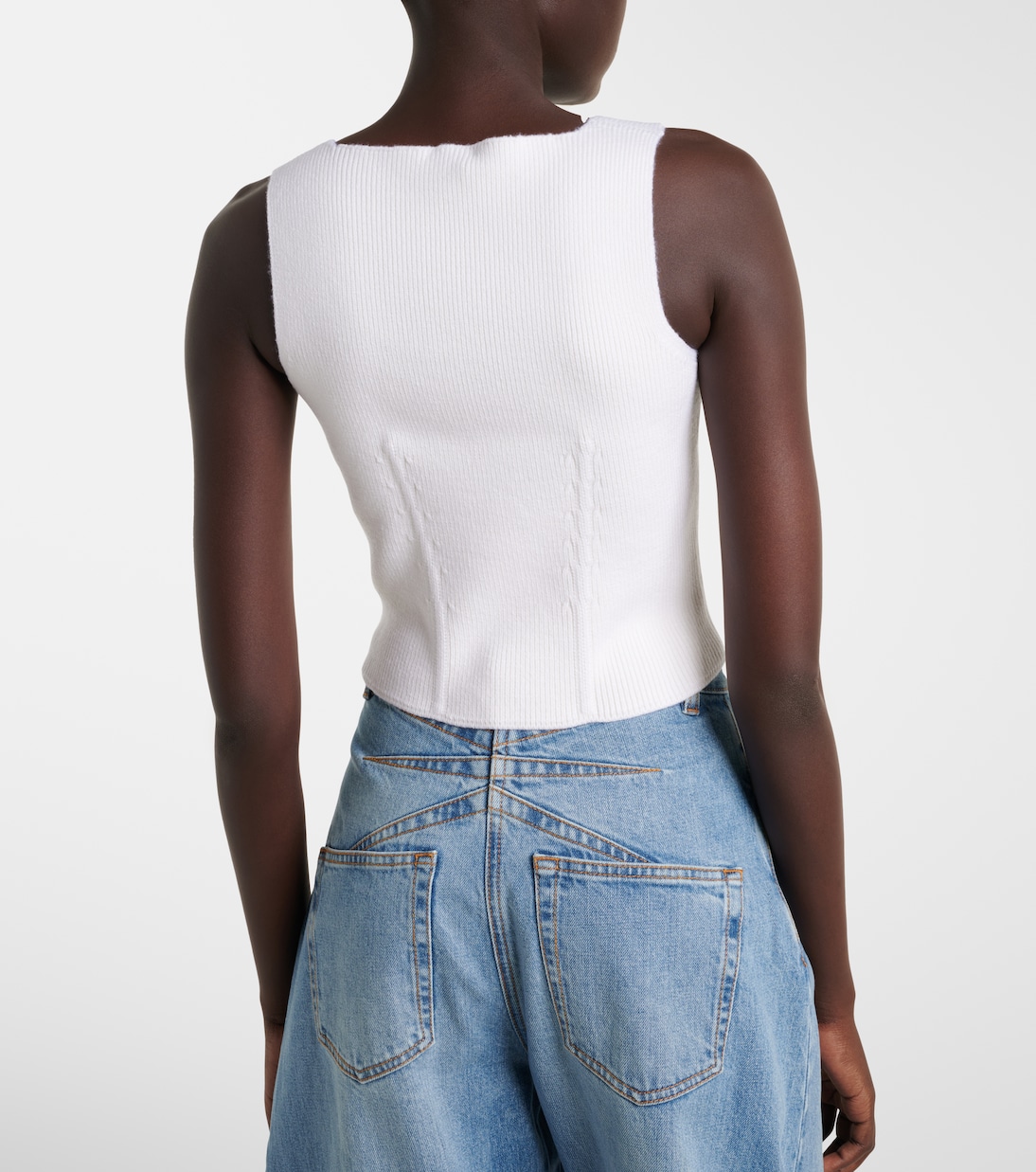 Bustier-Top aus einem Wollgemisch | Alaïa