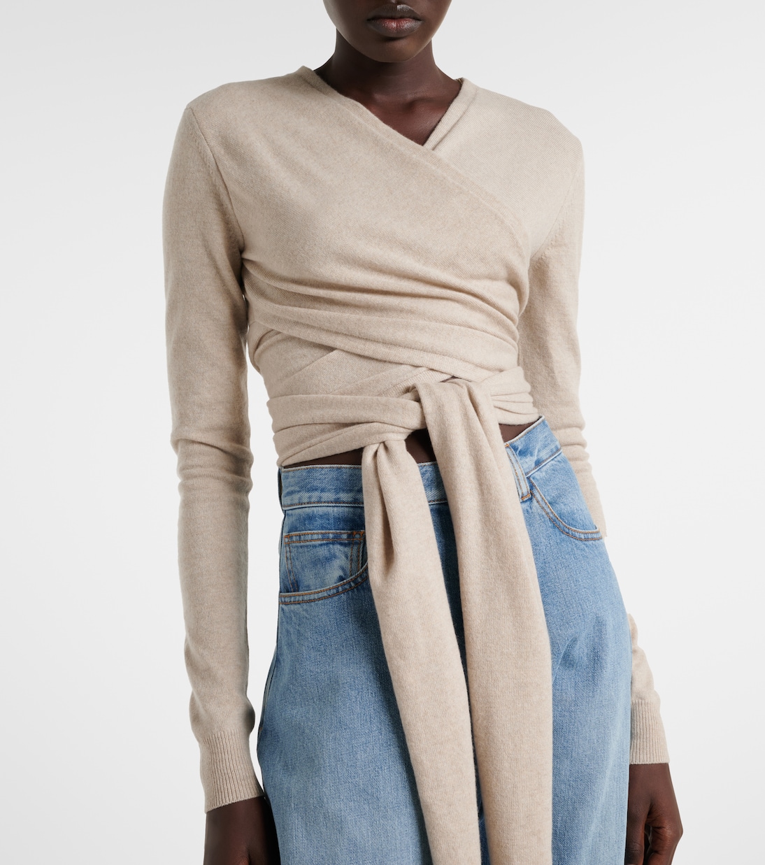 Wickeltop aus einem Kaschmirgemisch | Alaïa