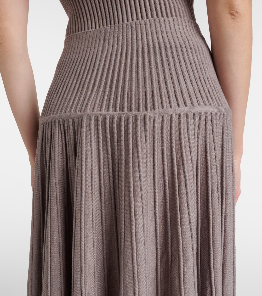 Falda midi en mezcla de lana  | Alaïa