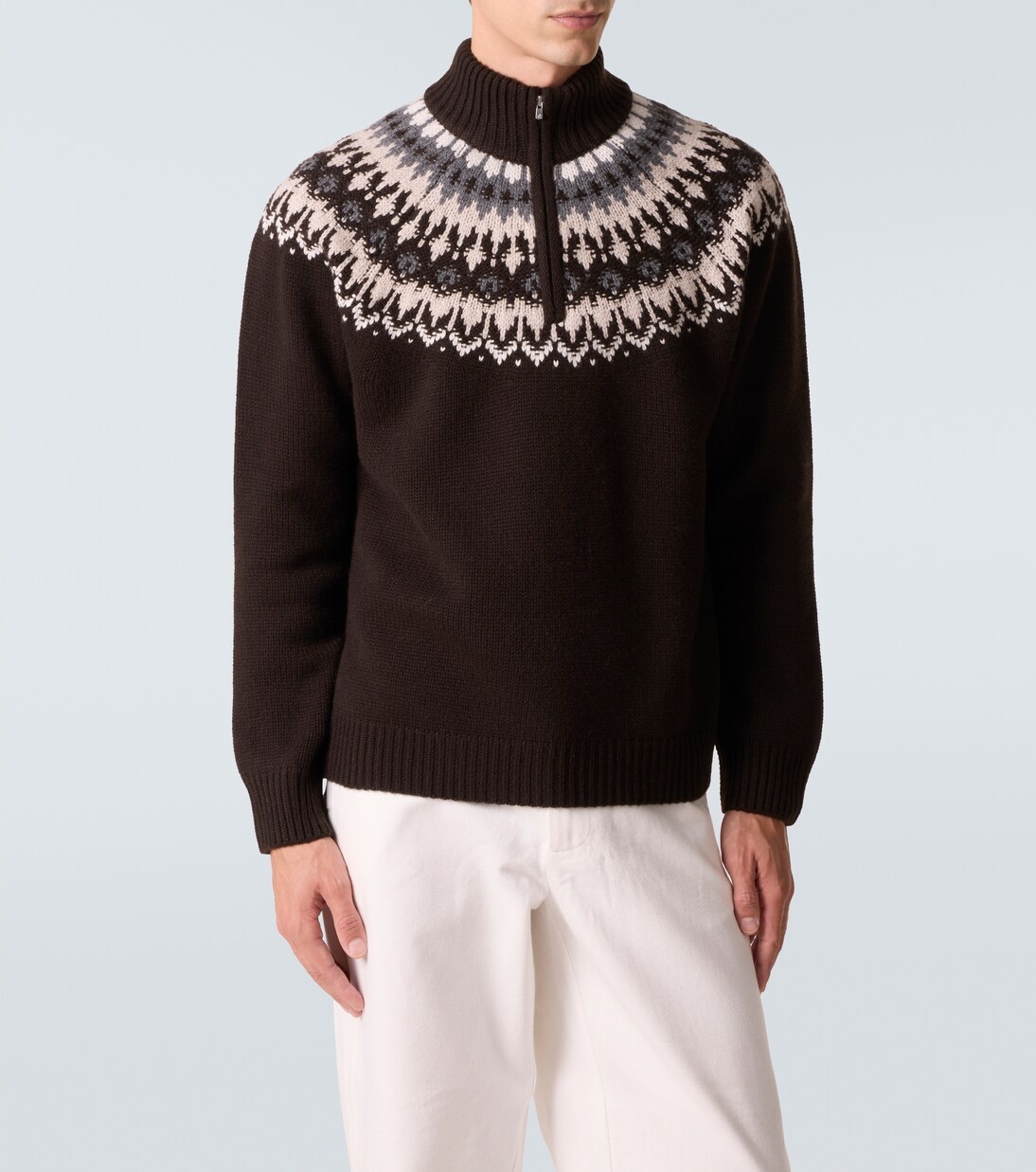 Mr Saint Gervais Fair Isle cashmere sweater | Arch4