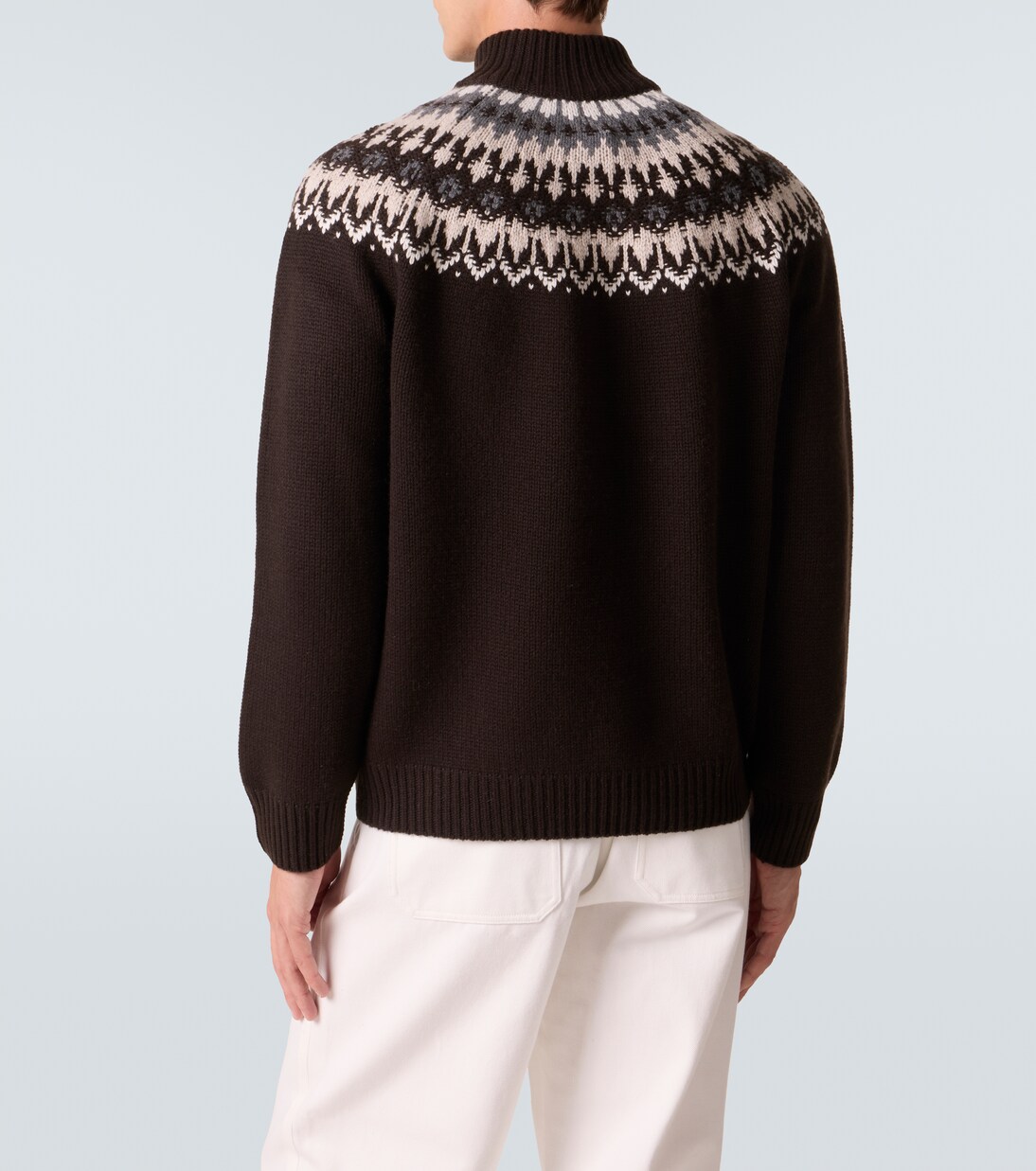 Mr Saint Gervais Fair Isle cashmere sweater | Arch4