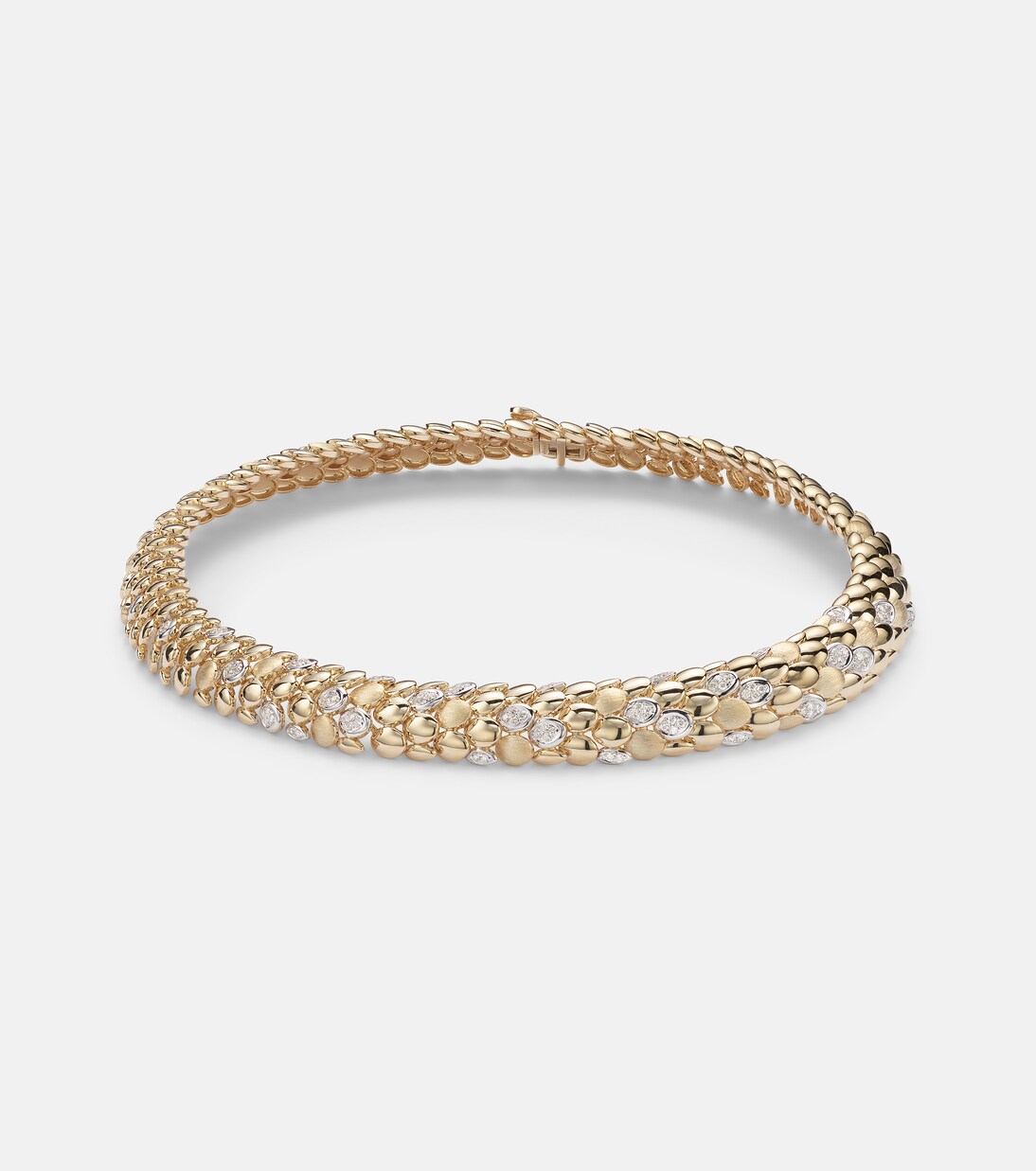 Blossom 14kt gold necklace with diamonds | Rainbow K