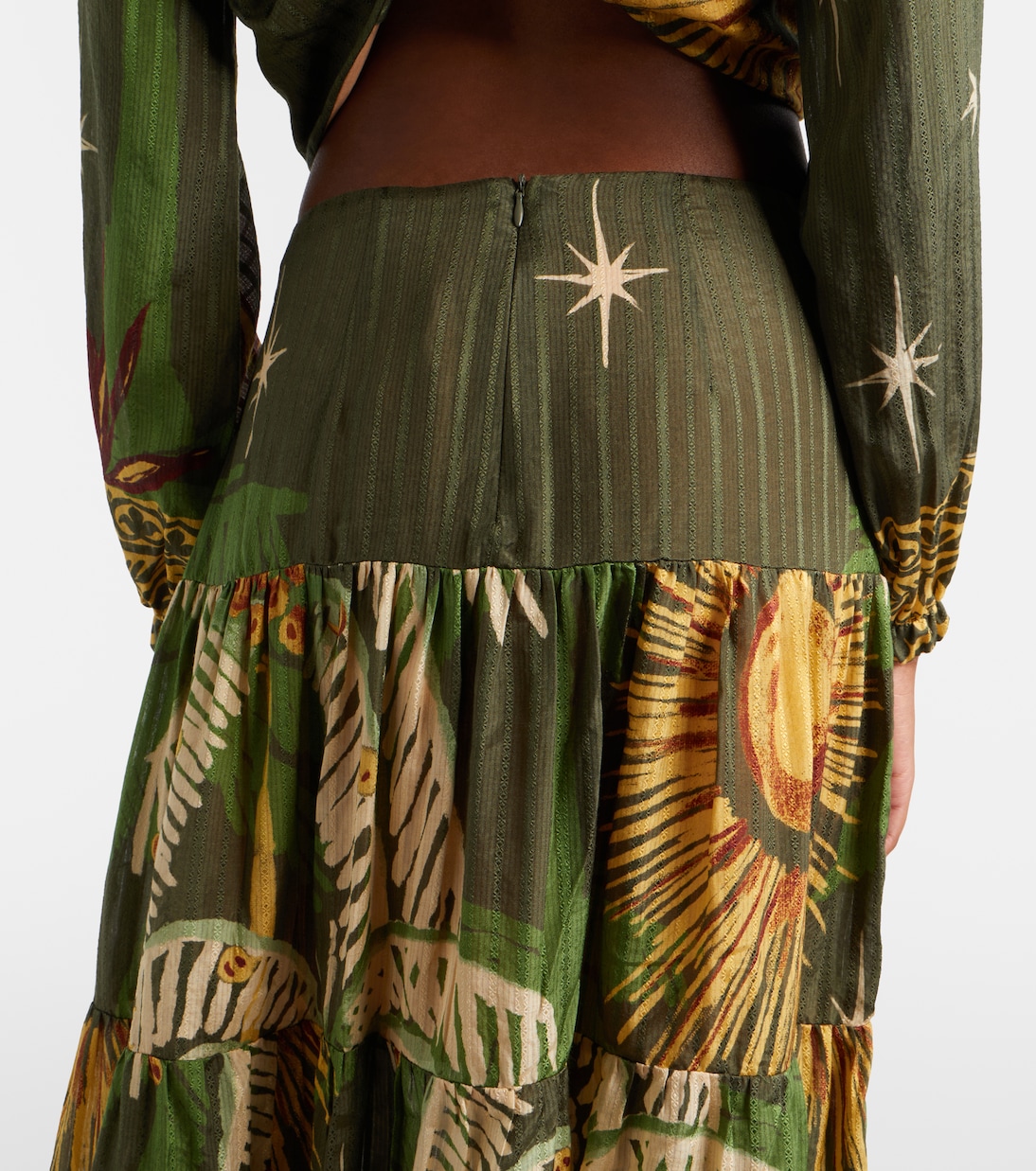 Relatos De Mi Tierra jacquard maxi skirt | Johanna Ortiz