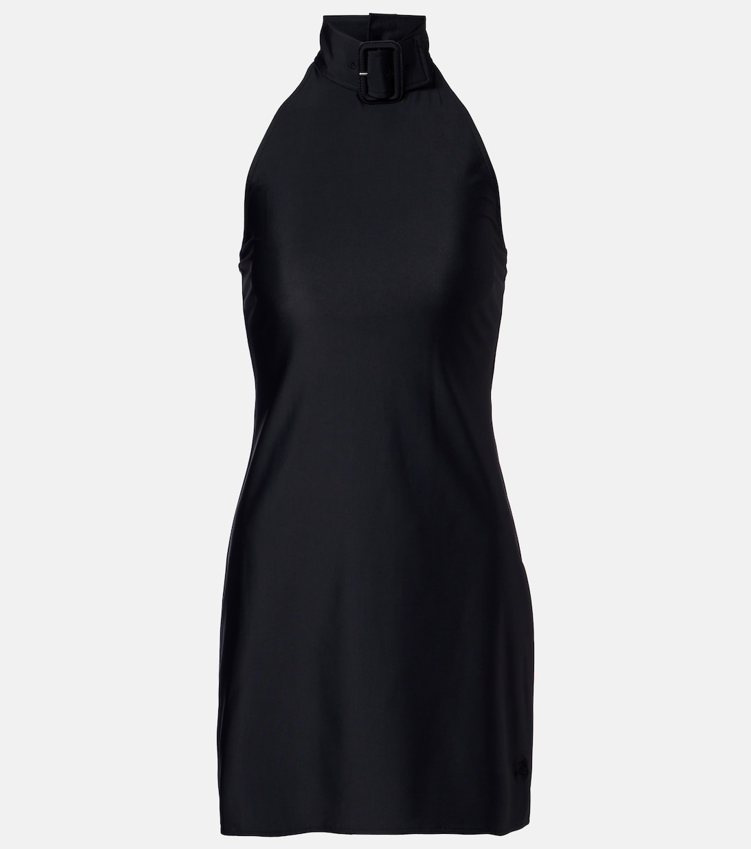 Buckle-detail jersey minidress | Courrèges