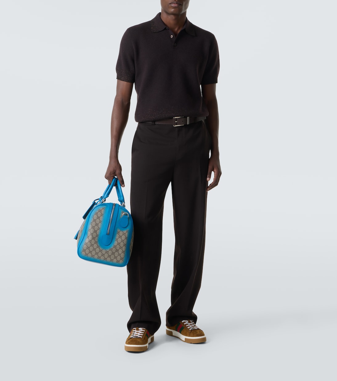 Zapatillas Gucci Ace de ante con Web | Gucci