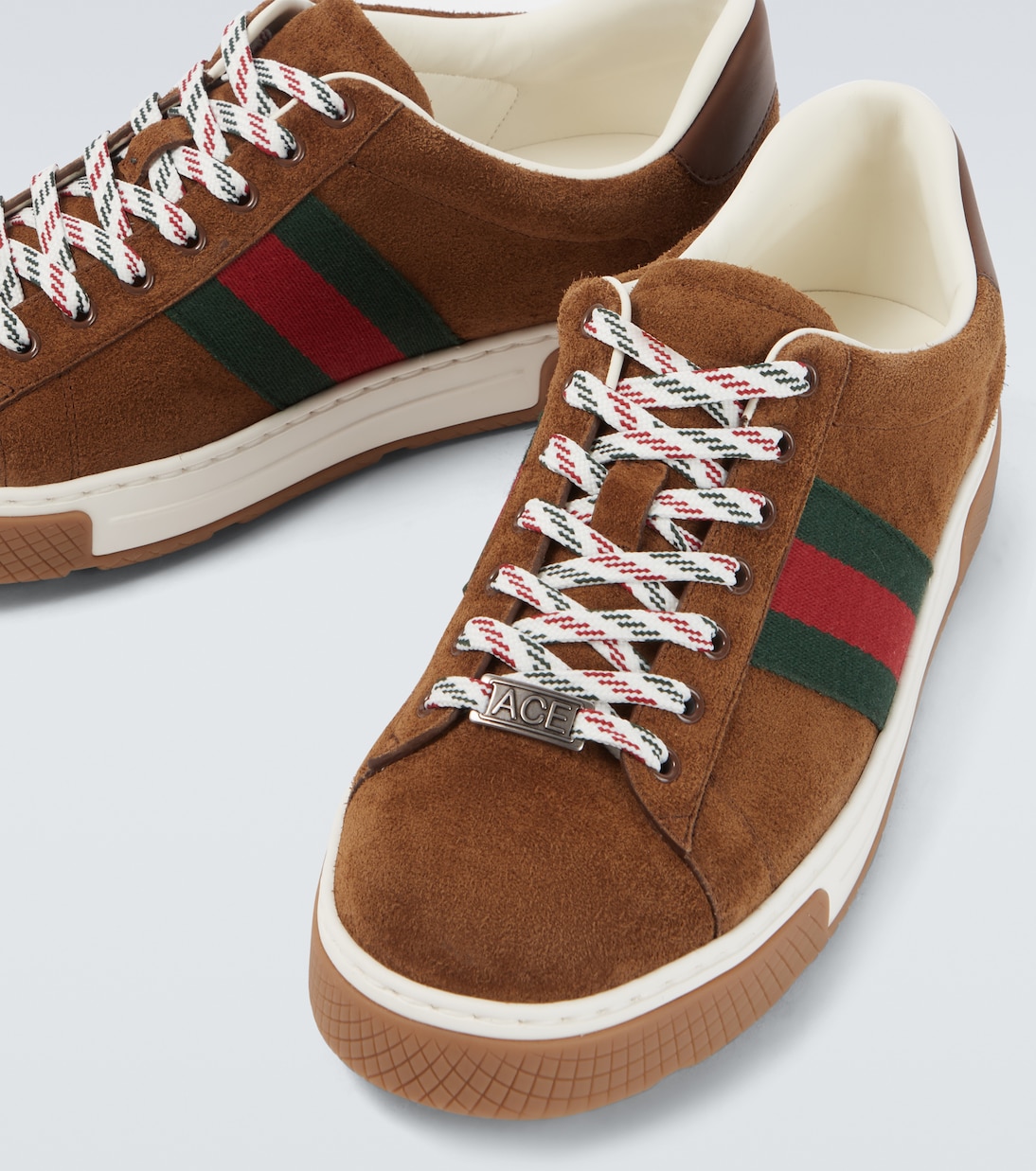 Zapatillas Gucci Ace de ante con Web | Gucci