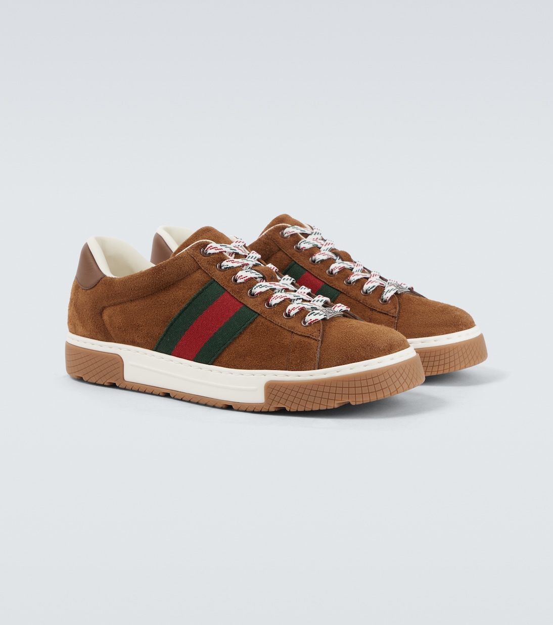 Zapatillas Gucci Ace de ante con Web | Gucci