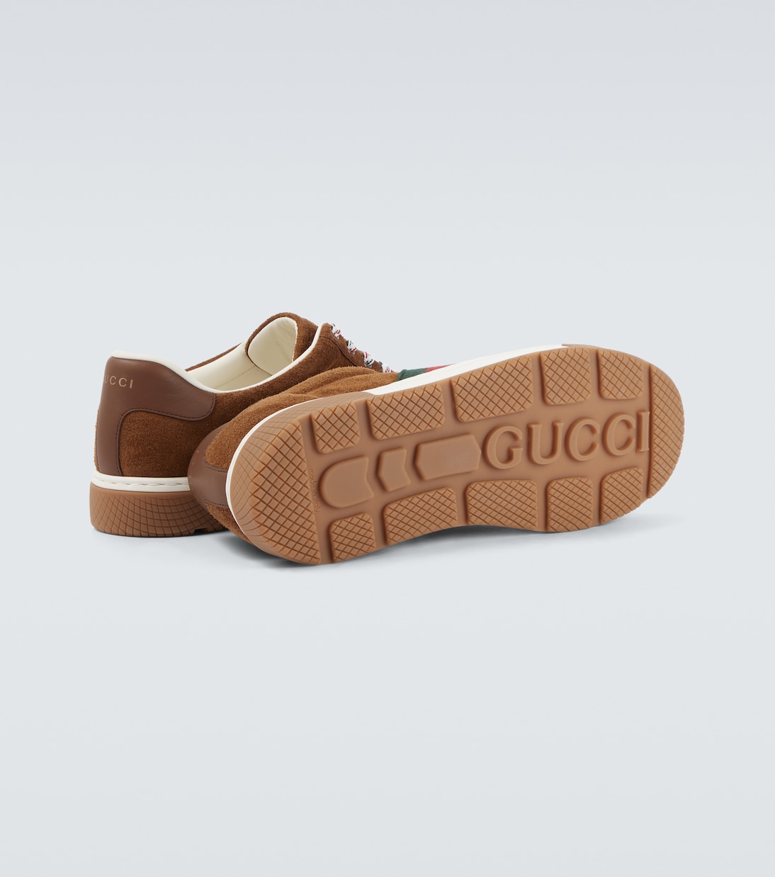 Zapatillas Gucci Ace de ante con Web | Gucci