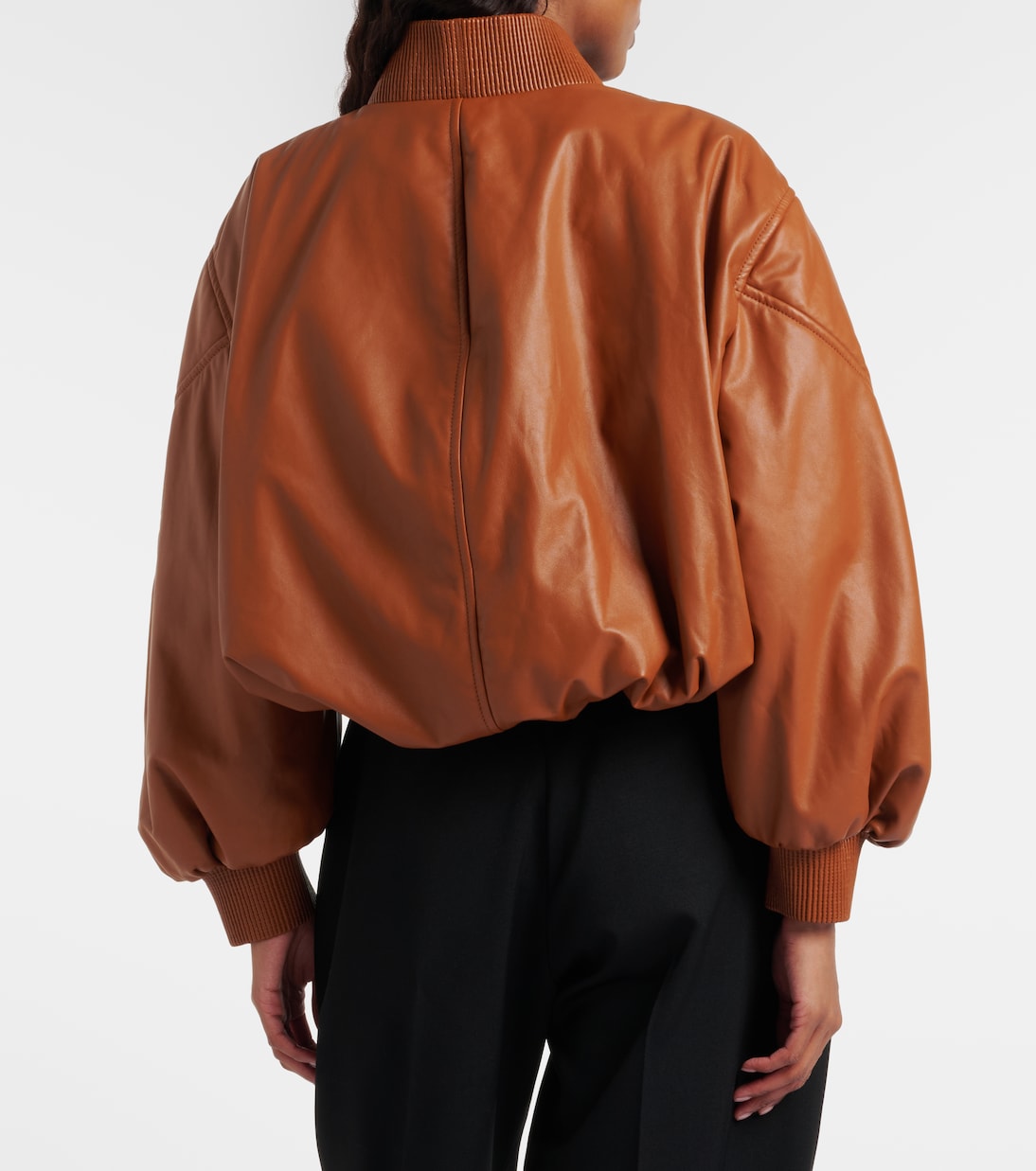 Veste bomber raccourcie Cocoon en cuir | Givenchy