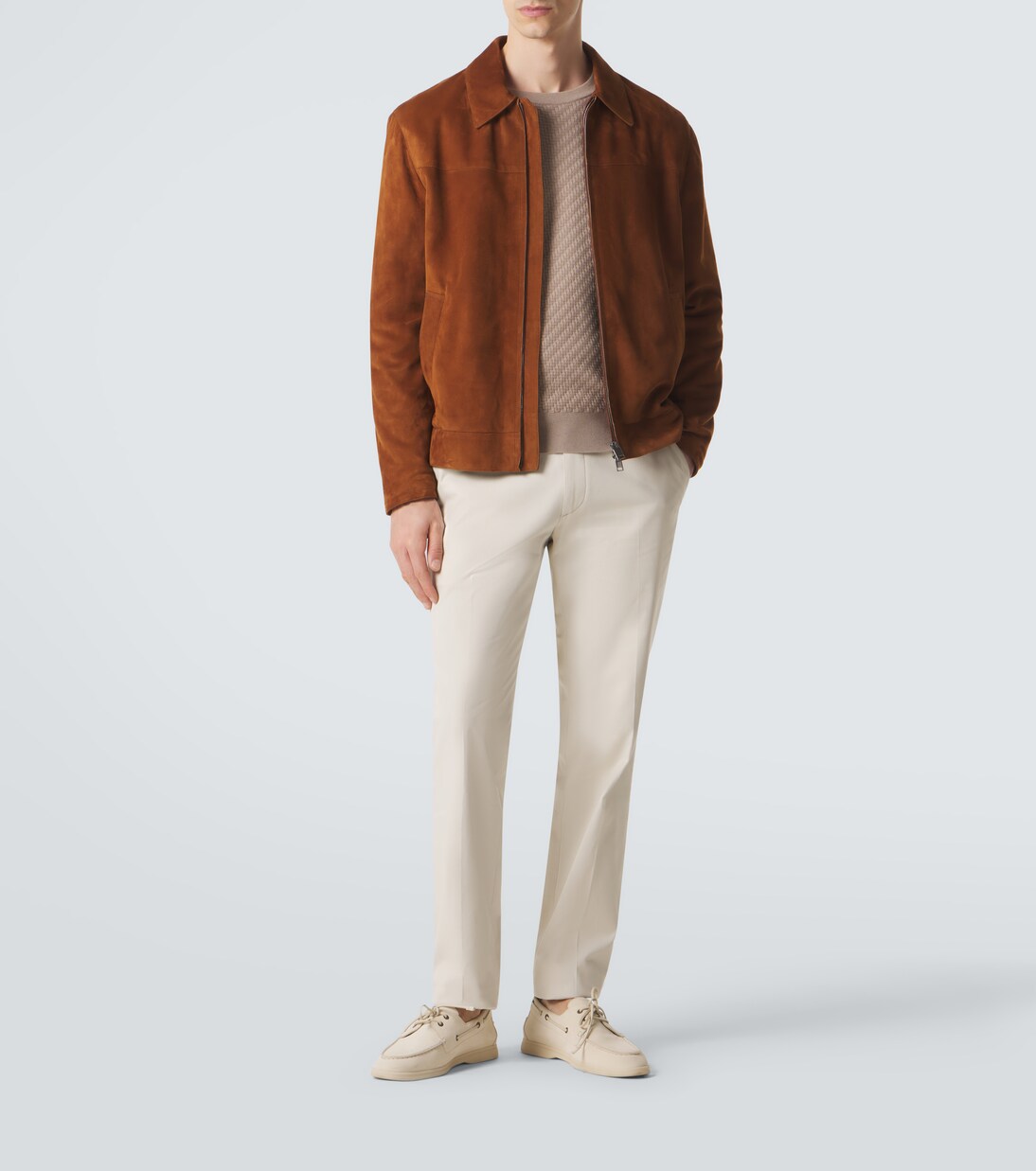 Cotton-blend straight pants | Brioni