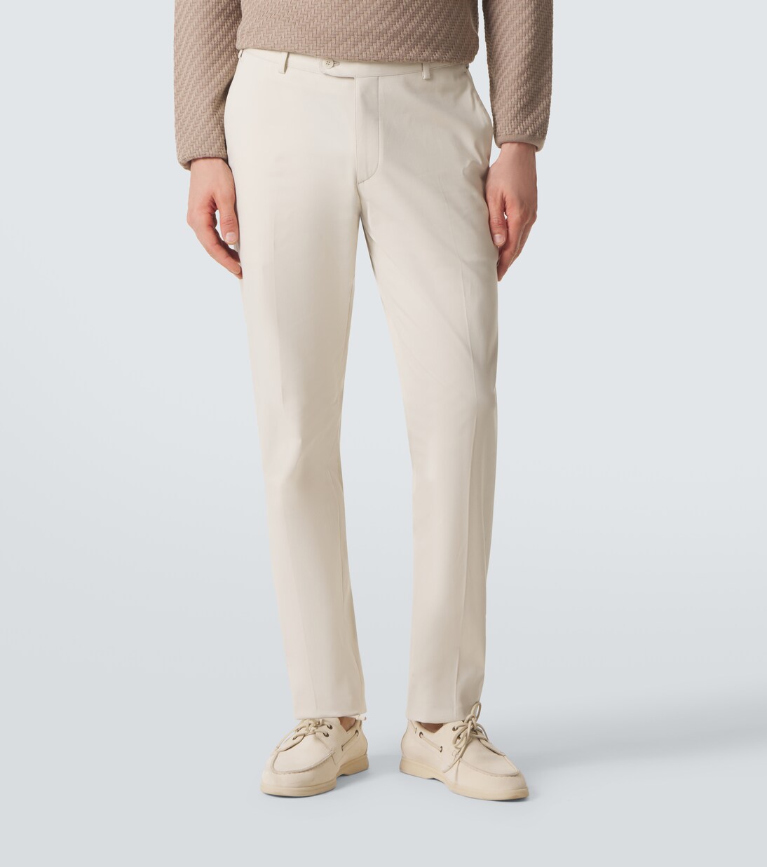 Cotton-blend straight pants | Brioni