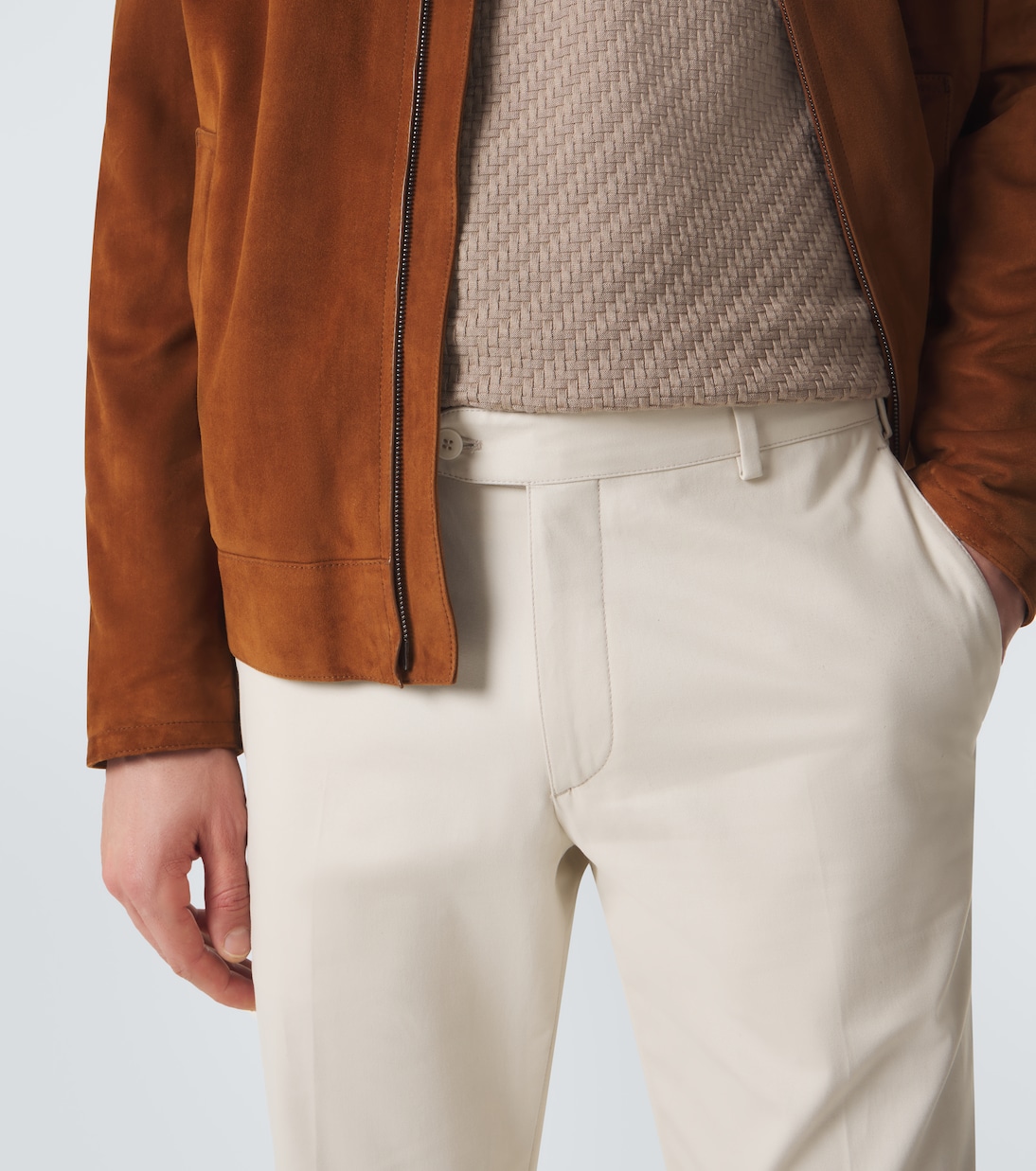Cotton-blend straight pants | Brioni