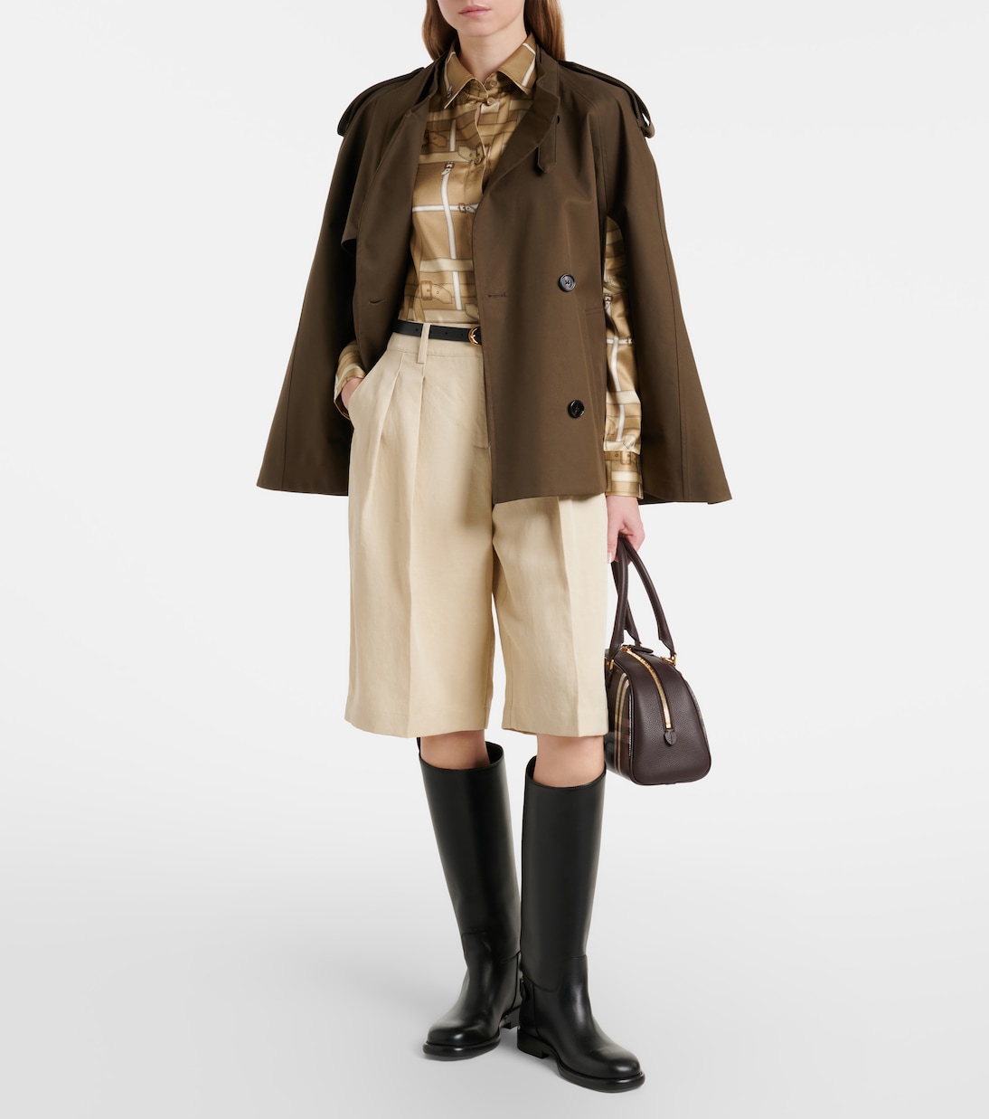 Emma printed satin shirt | Burberry