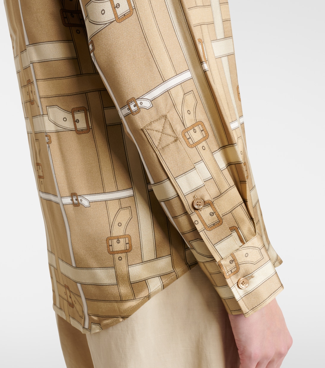 Emma printed satin shirt | Burberry