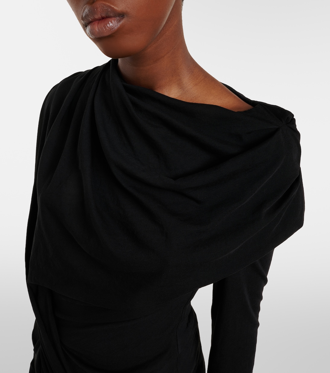 缩褶棉质混纺针织上衣 | Entire Studios