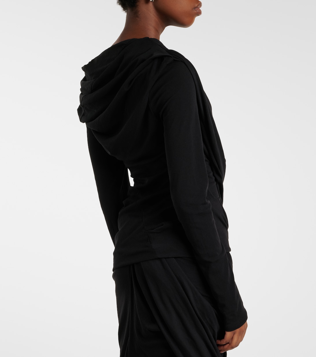 缩褶棉质混纺针织上衣 | Entire Studios