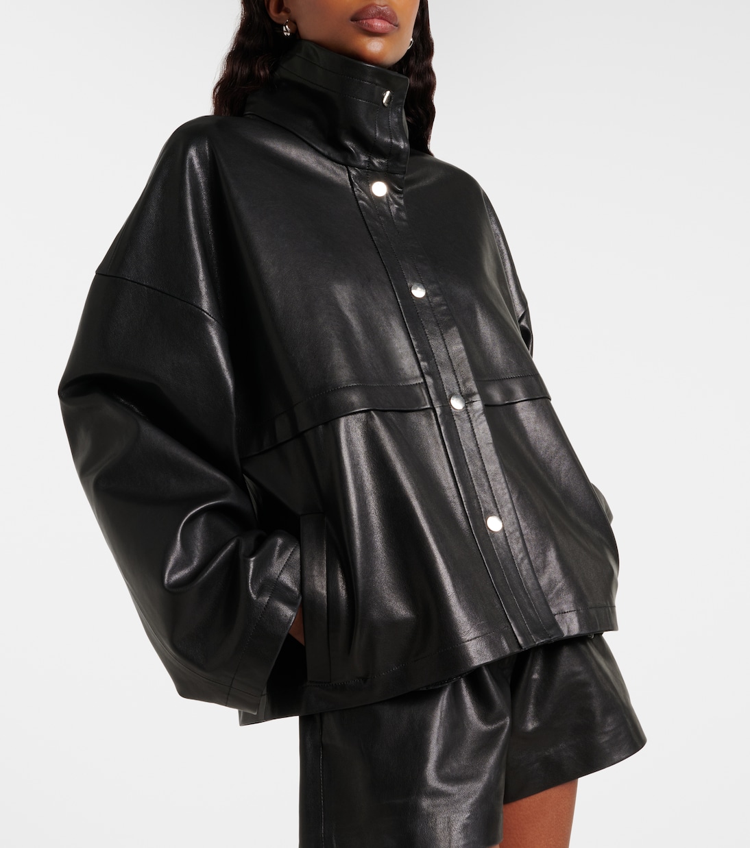 Chaqueta Park de piel | Nour Hammour