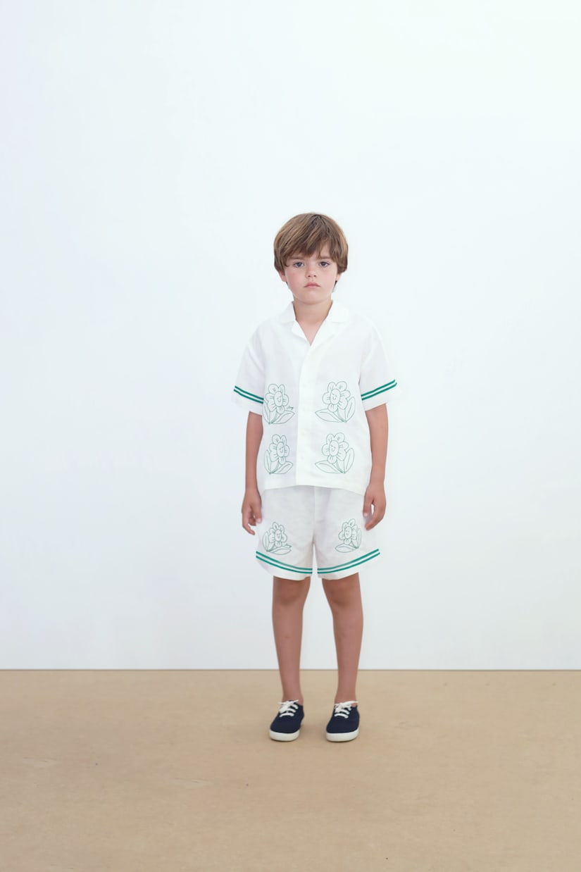 Short Daisies en lin | Tinycottons