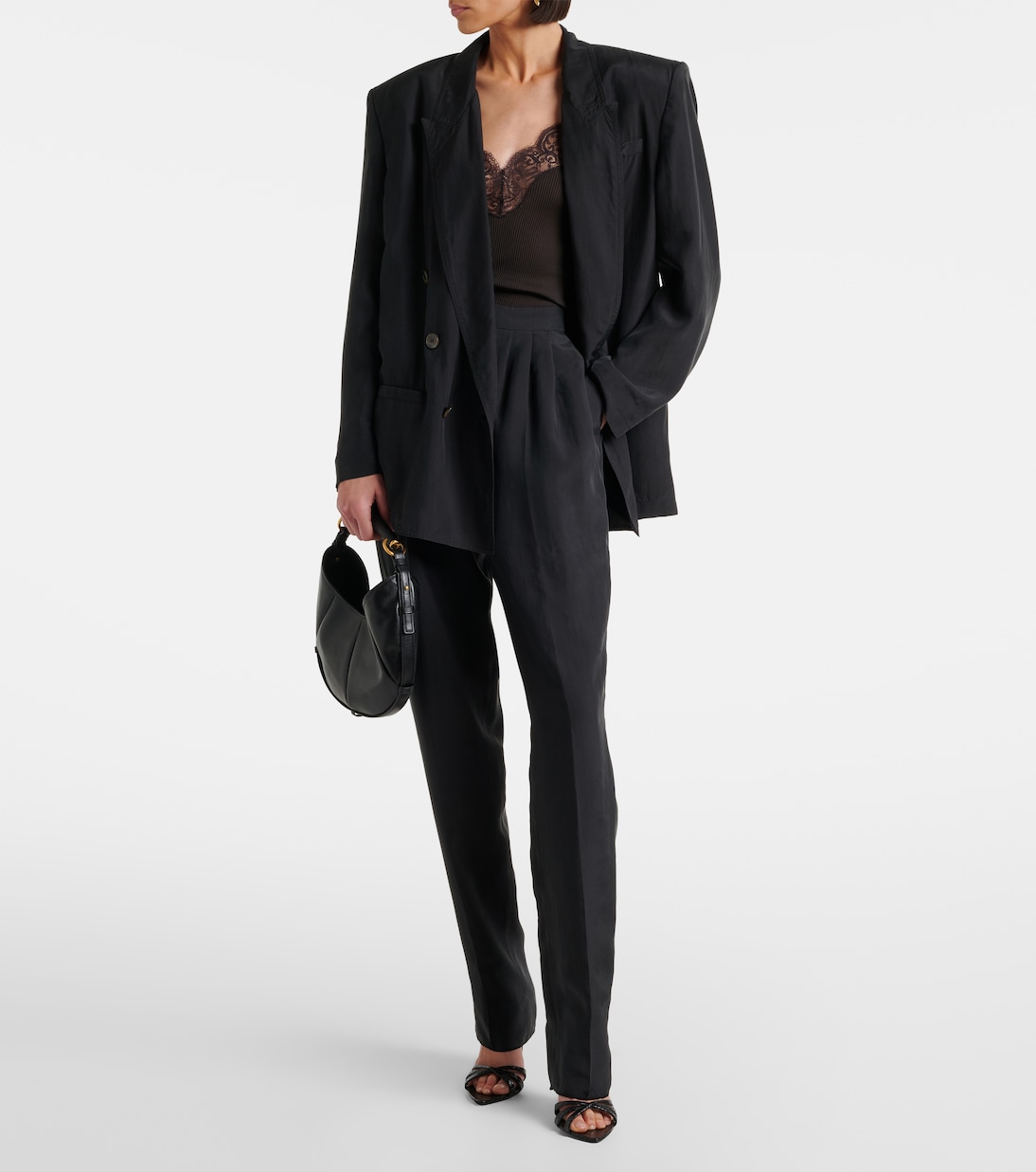 Mombasa Small leather shoulder bag | Saint Laurent