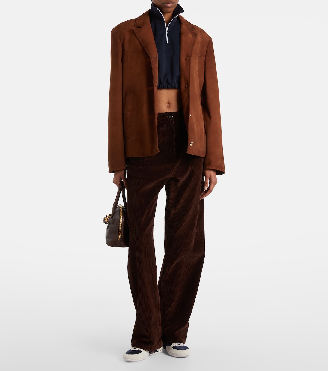 Logo jersey crop top | Miu Miu