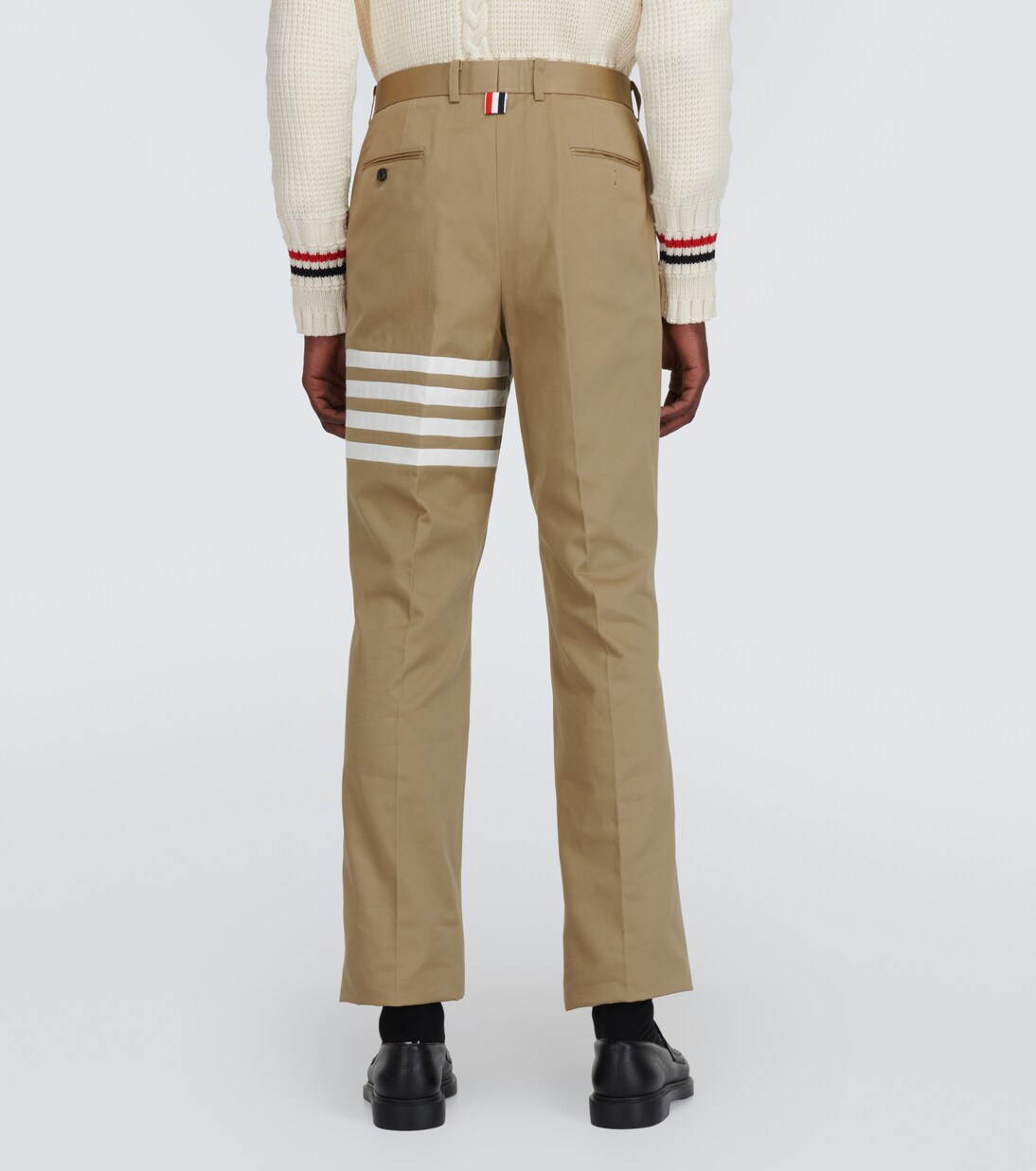 Pantalon 4-bar en sergé de coton | Thom Browne