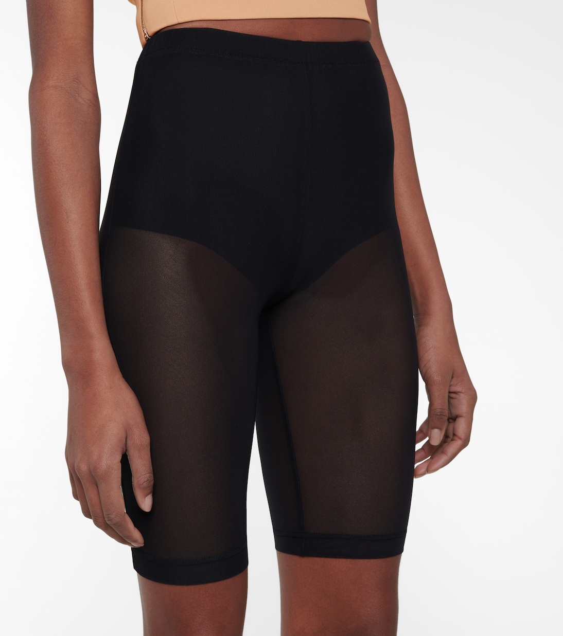 Mesh jersey shorts | David Koma