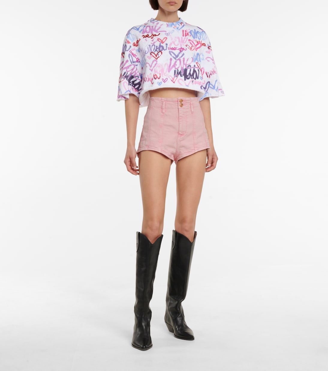 Deverson high-rise denim shorts | Isabel Marant