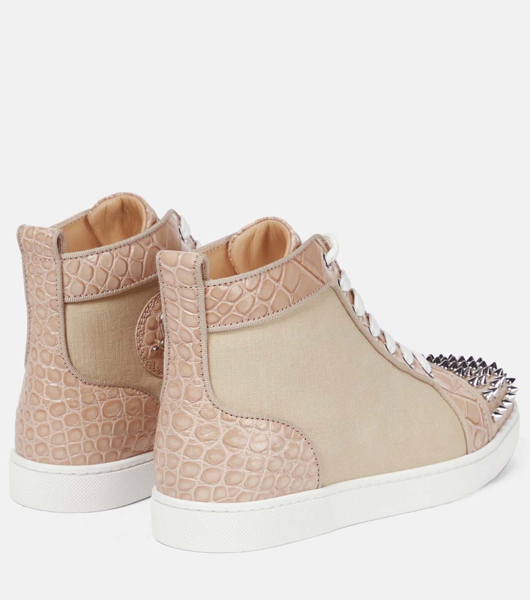 Sneakers Super Lou Spikes in canvas | Christian Louboutin