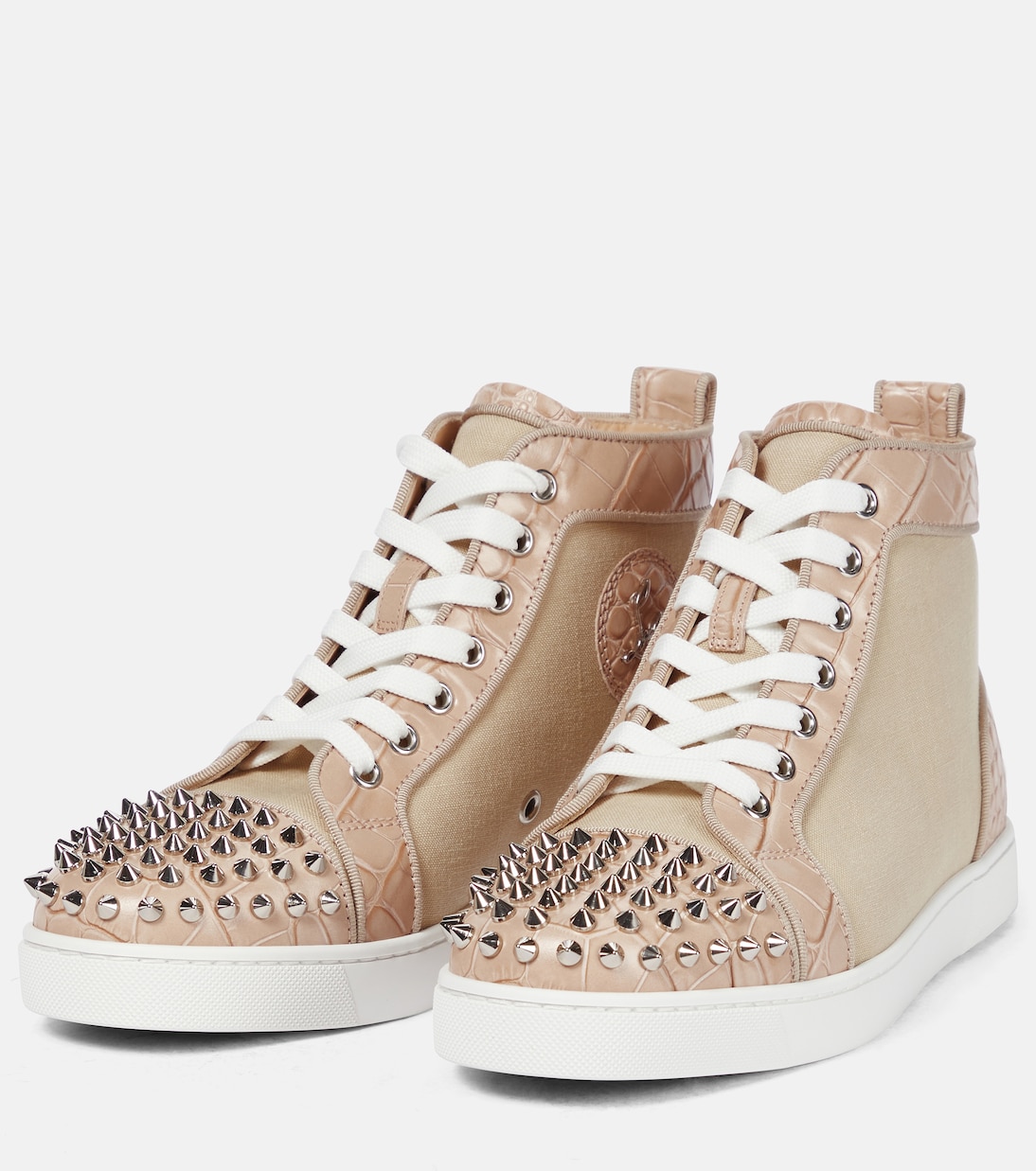 Sneakers Super Lou Spikes in canvas | Christian Louboutin