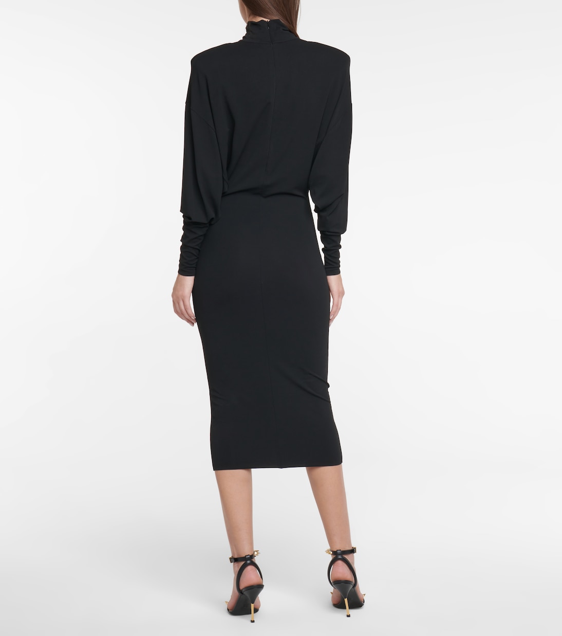 Turtleneck stretch-jersey midi dress | Alexandre Vauthier