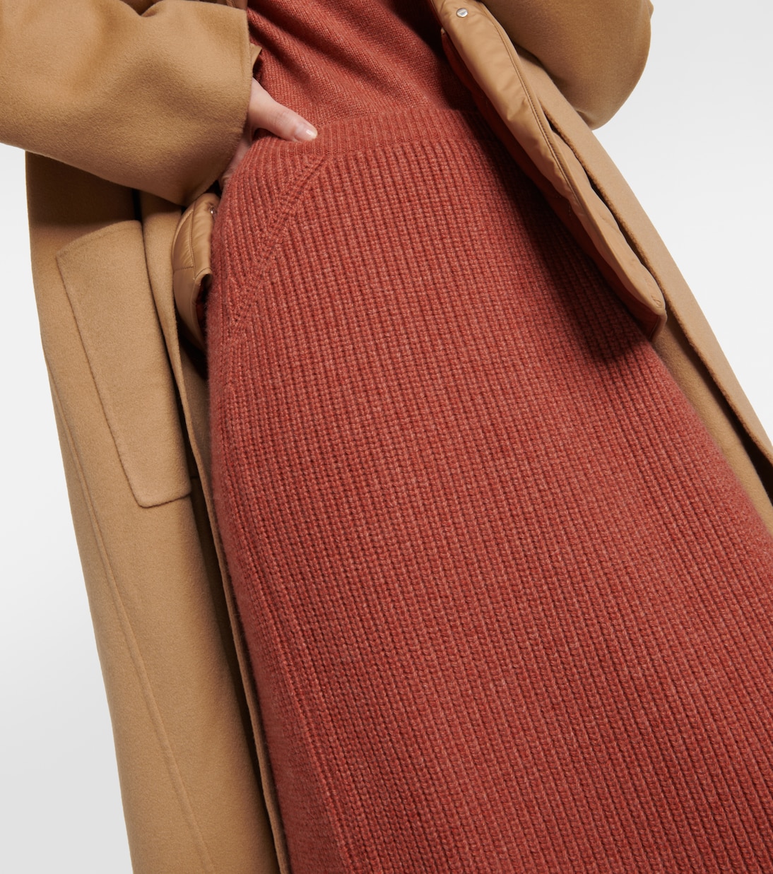 Jupe midi Davenport en cachemire | Loro Piana
