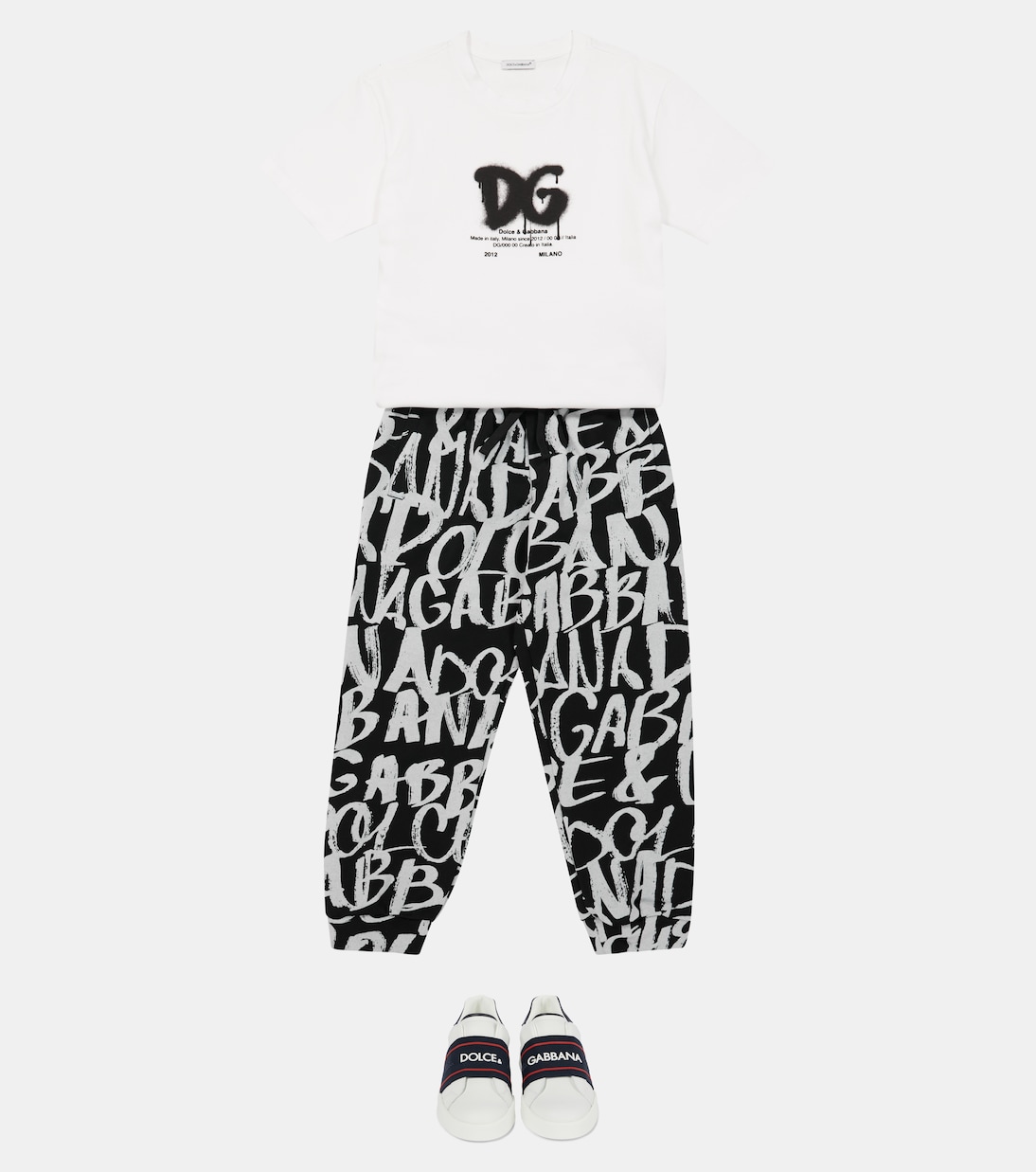 Bedruckte Jogginghose aus Baumwolle | Dolce&Gabbana Kids