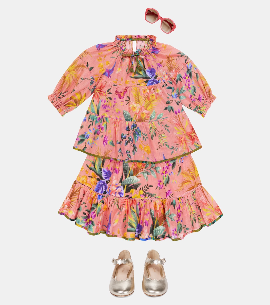 Bluse Tropicana aus Baumwolle | Zimmermann Kids