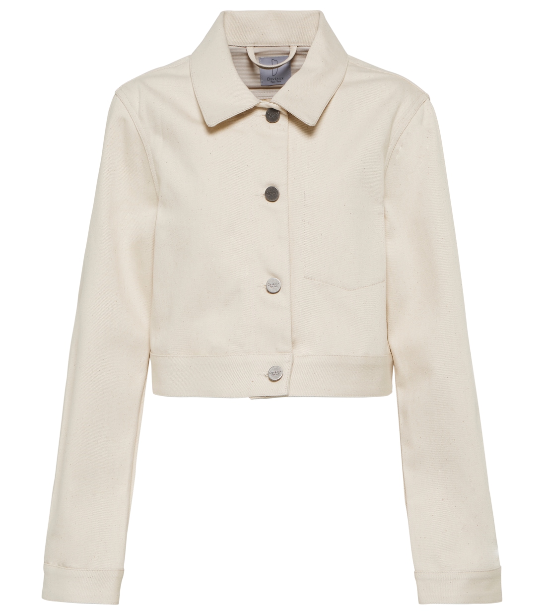 Vera cropped denim jacket | Deveaux New York