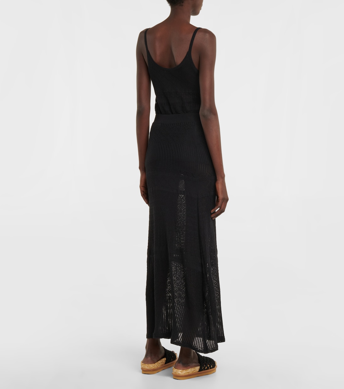 Wool, cashmere and silk maxi skirt | Chloé