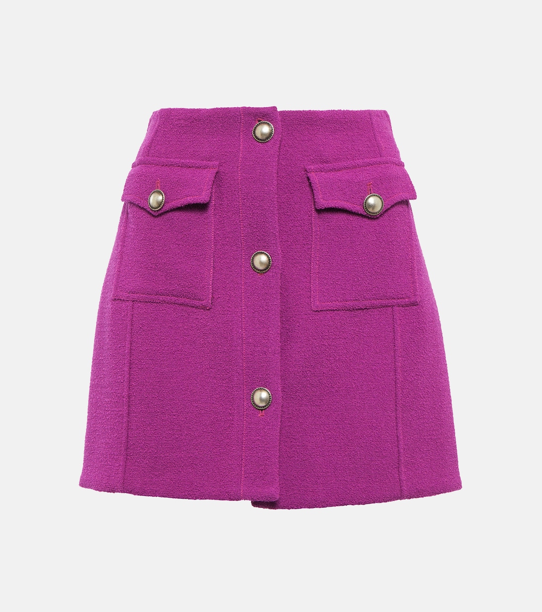Mini-jupe en laine mélangée | Alessandra Rich