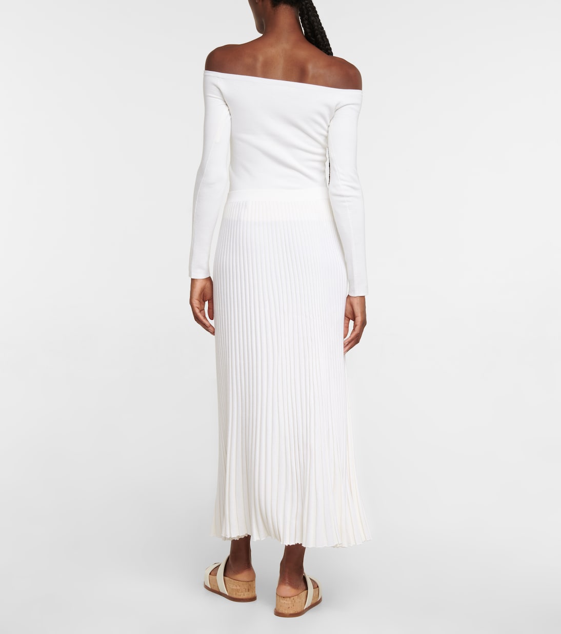 Falda midi Tereja de lana y seda | Gabriela Hearst