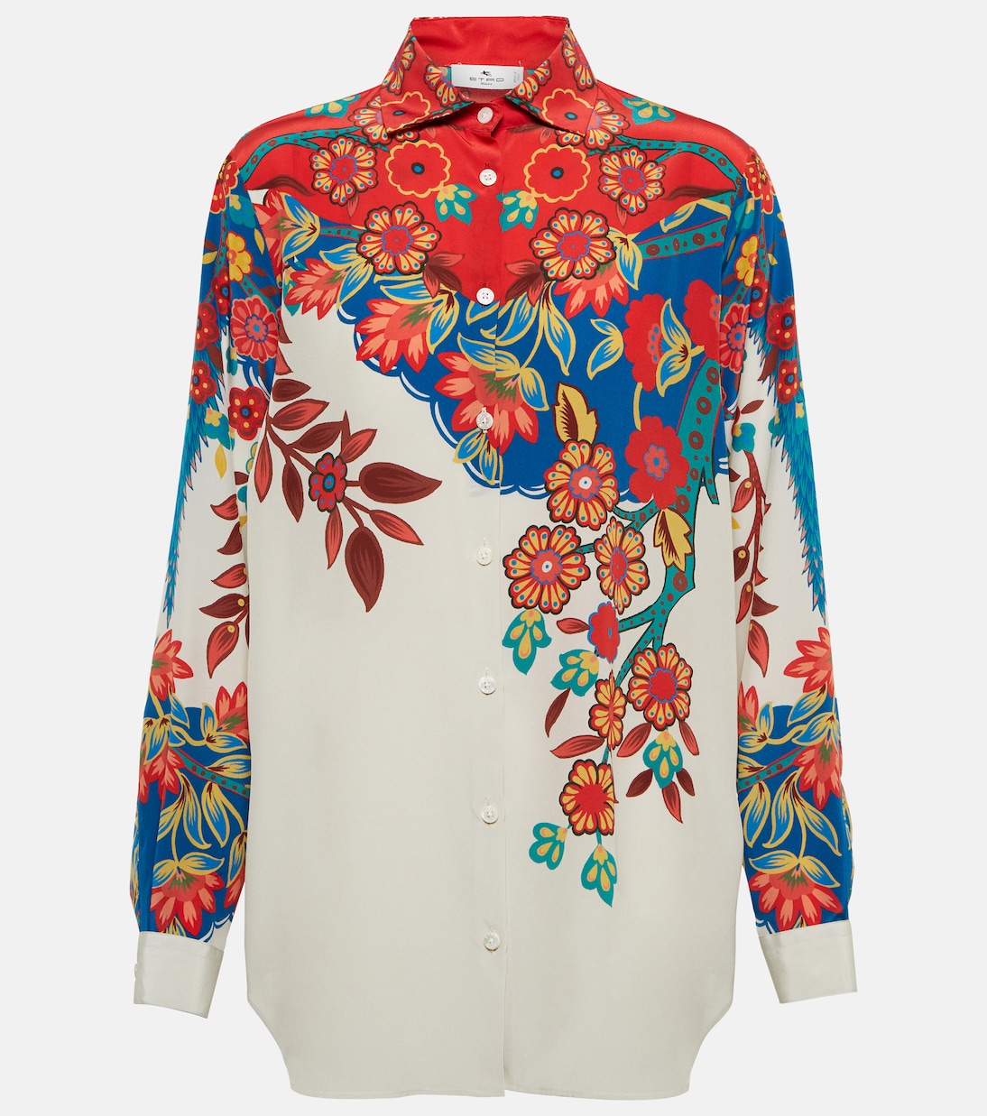 Chemise en soie à fleurs | Etro