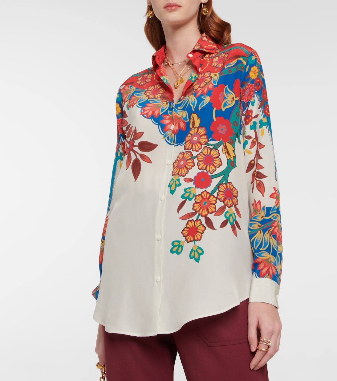 Chemise en soie à fleurs | Etro
