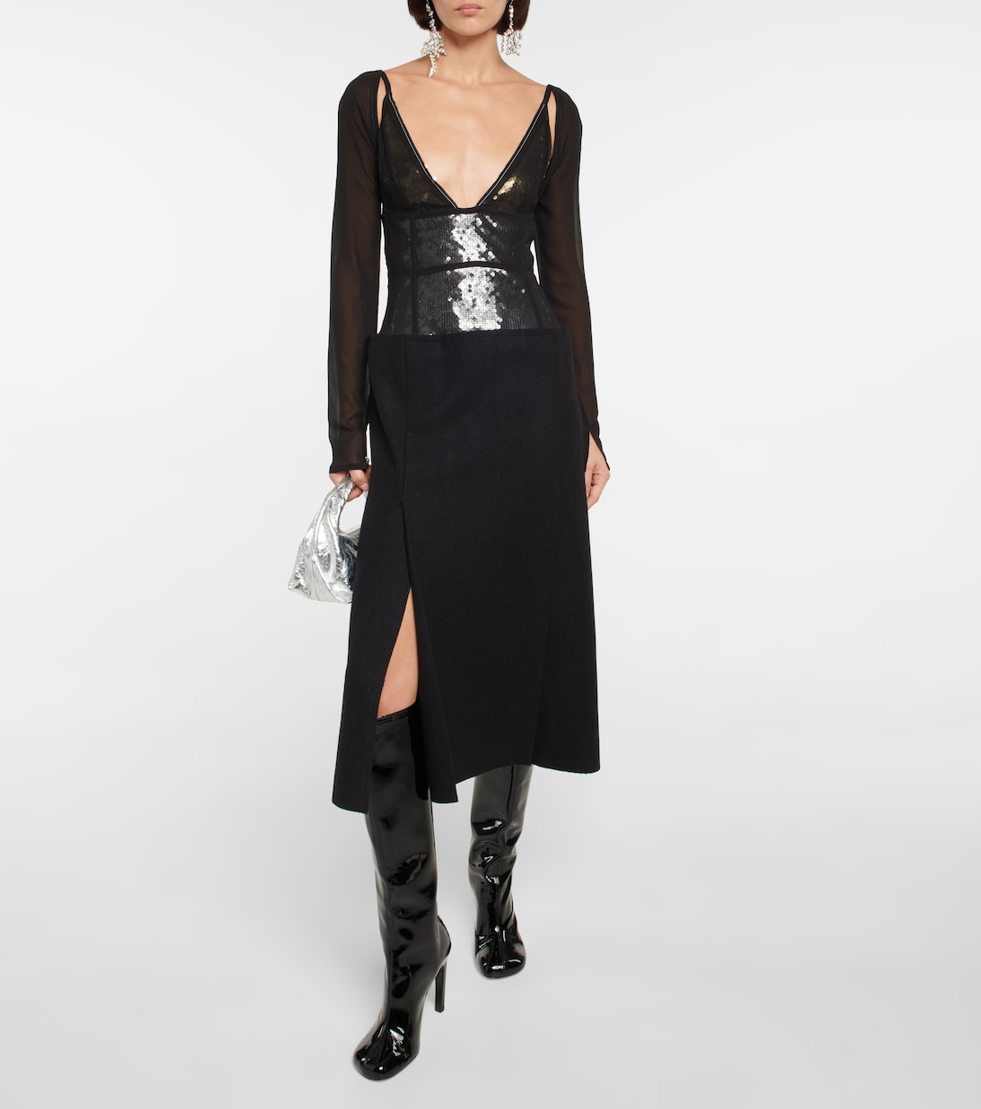 Verziertes Midikleid | Victoria Beckham