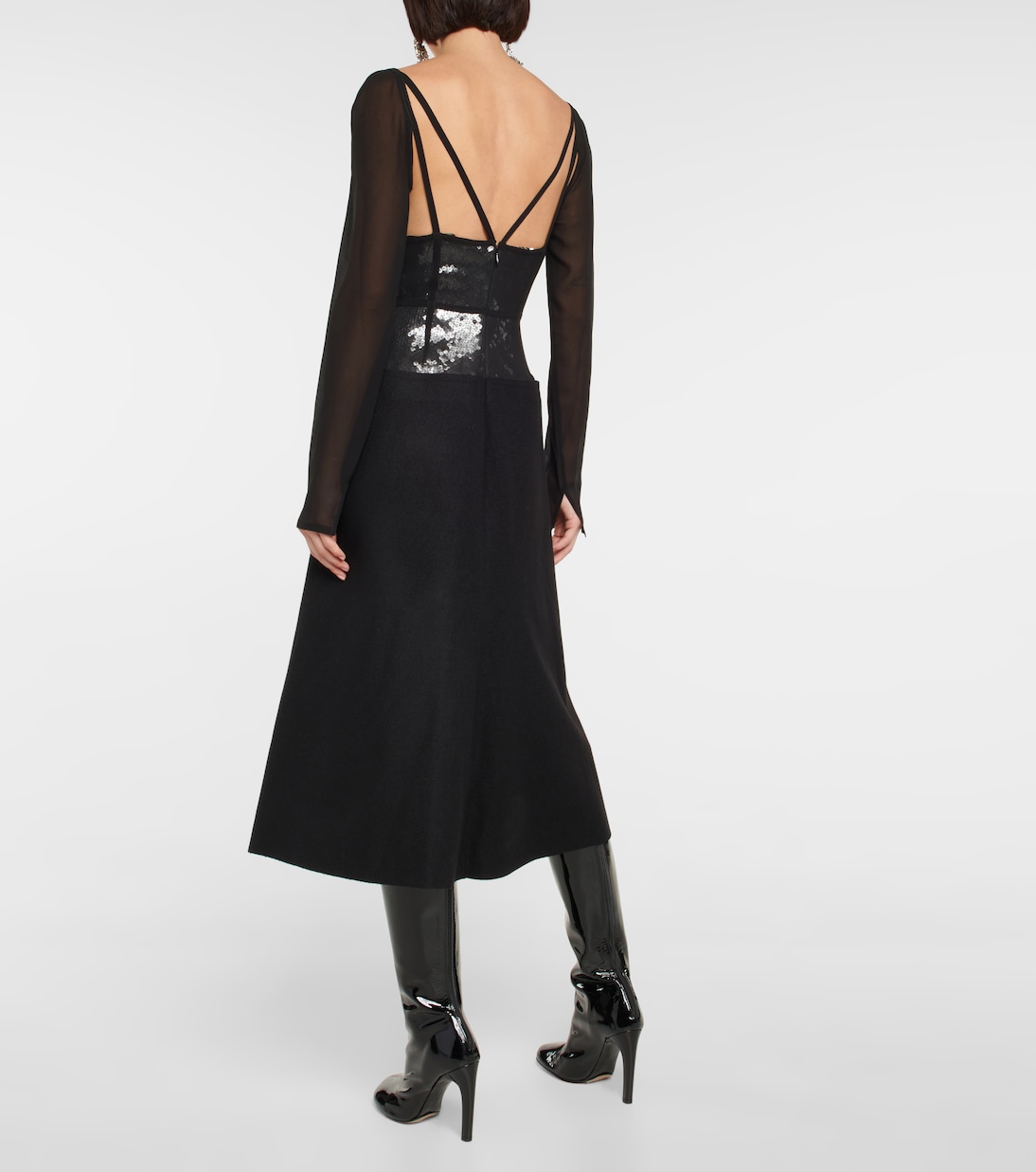 Verziertes Midikleid | Victoria Beckham