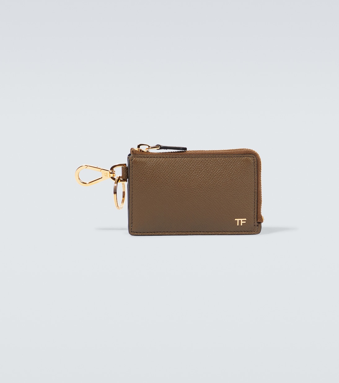 Leather cardholder with keychain | Tom Ford