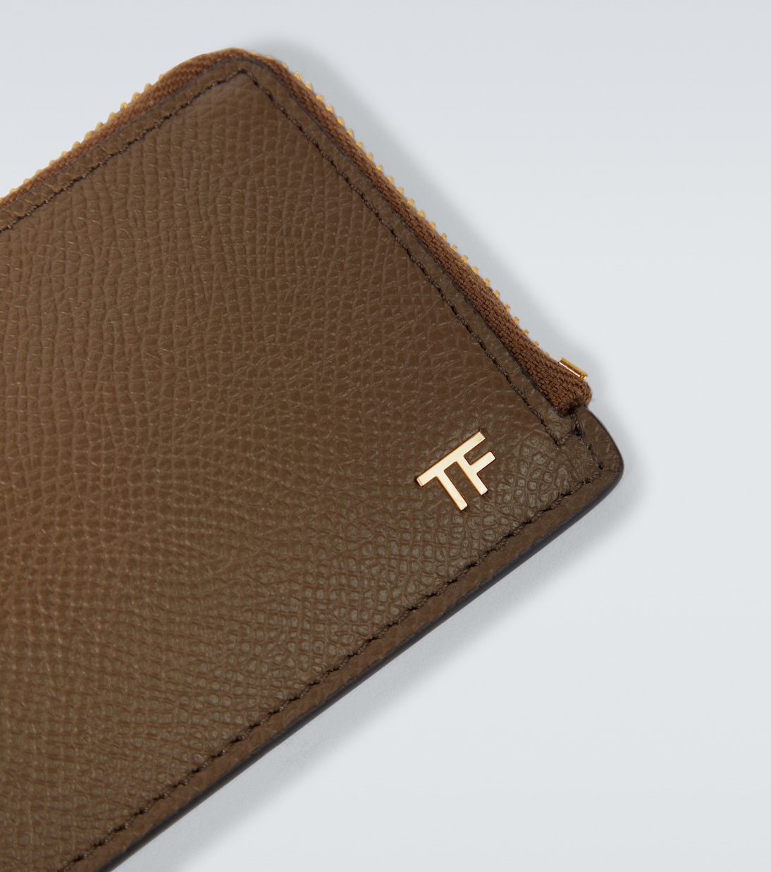 Leather cardholder with keychain | Tom Ford