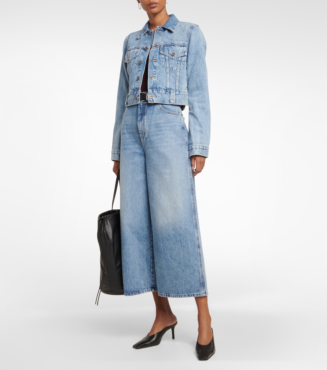 Chaqueta Rizzo en denim con logo | Khaite