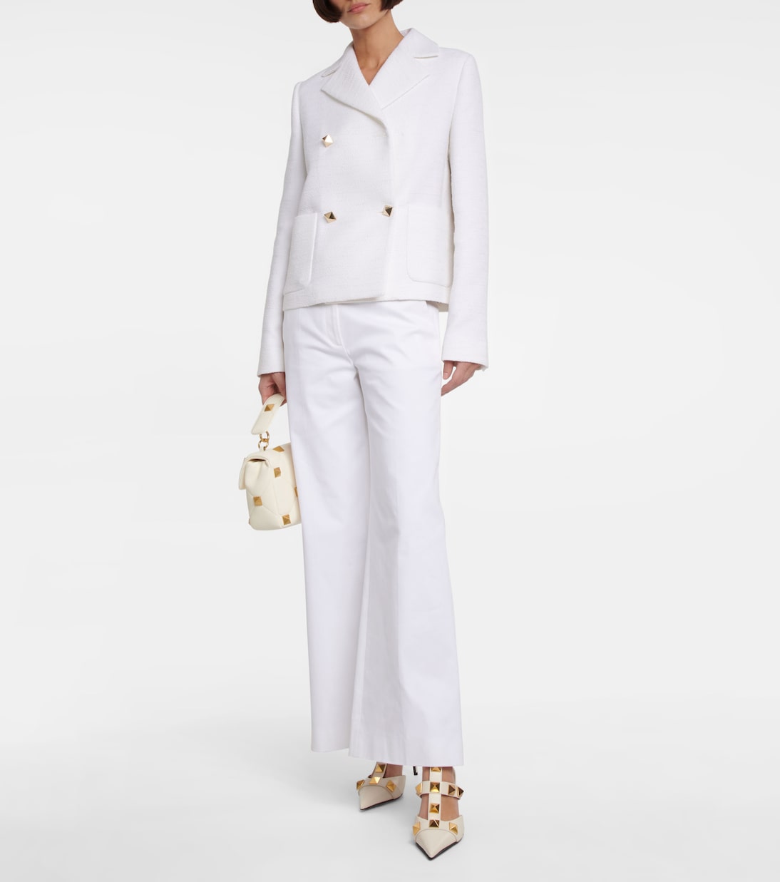 Salones Roman Stud de piel | Valentino Garavani