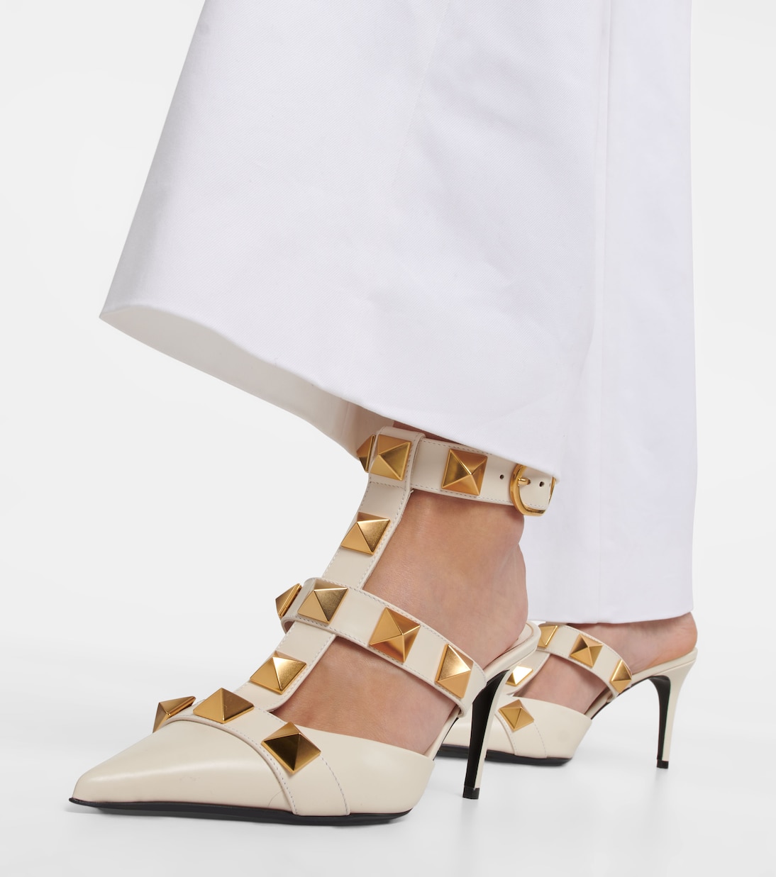 Salones Roman Stud de piel | Valentino Garavani