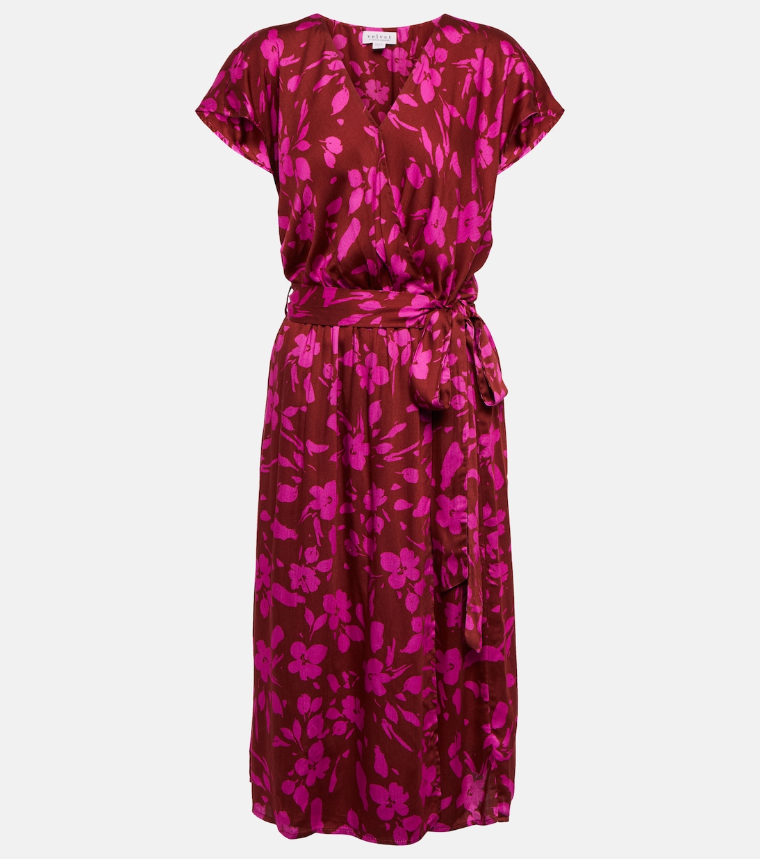 Floral midi dress | Velvet