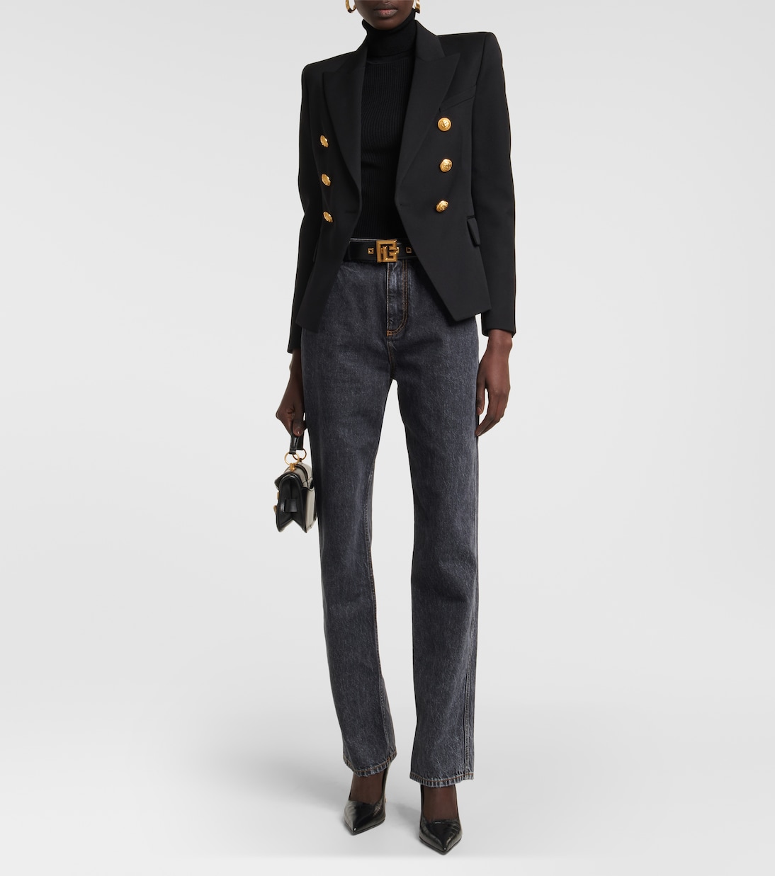 Jean droit à taille haute | Balmain
